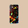 Musical Note Staff Mobile Phone Case for Samsung Galaxy S25 S24 S23 S22 S21Plus FE Ultra Clear Colorful Cover Smartphone Cover