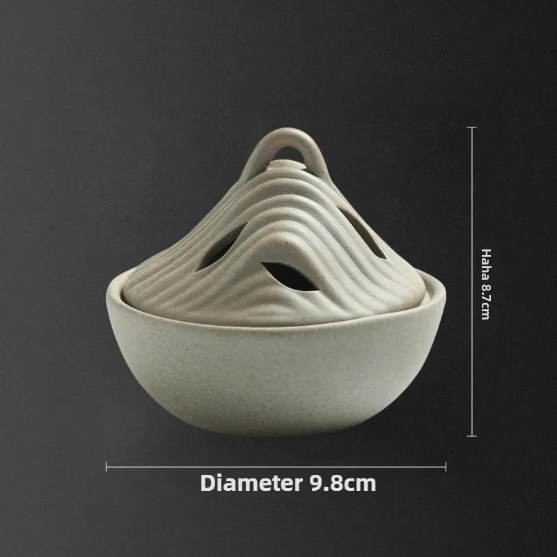 Indoor Sandalwood Incense Burner, Agilawood, Ceramic Aromatherapy Stove, Kodo Tea Ceremony, Zen Coarse Pottery Ornaments