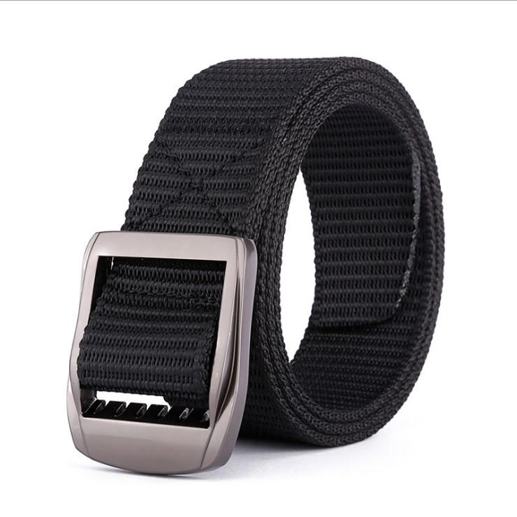 Nylon Tactical Outdoor Belt, Double Stepless Adjustable Canvas Belt, High-Quality Quick-Drying Belt