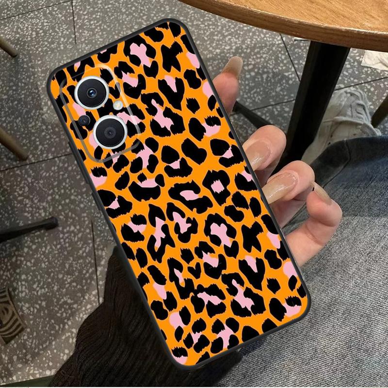 Leopard Skin For OPPO Reno 14 13 12 11 10 Pro 8T 11F 12F 13F 14F 7 8 Lite OPPO Find X8 X6 X5 X9 Pro Case