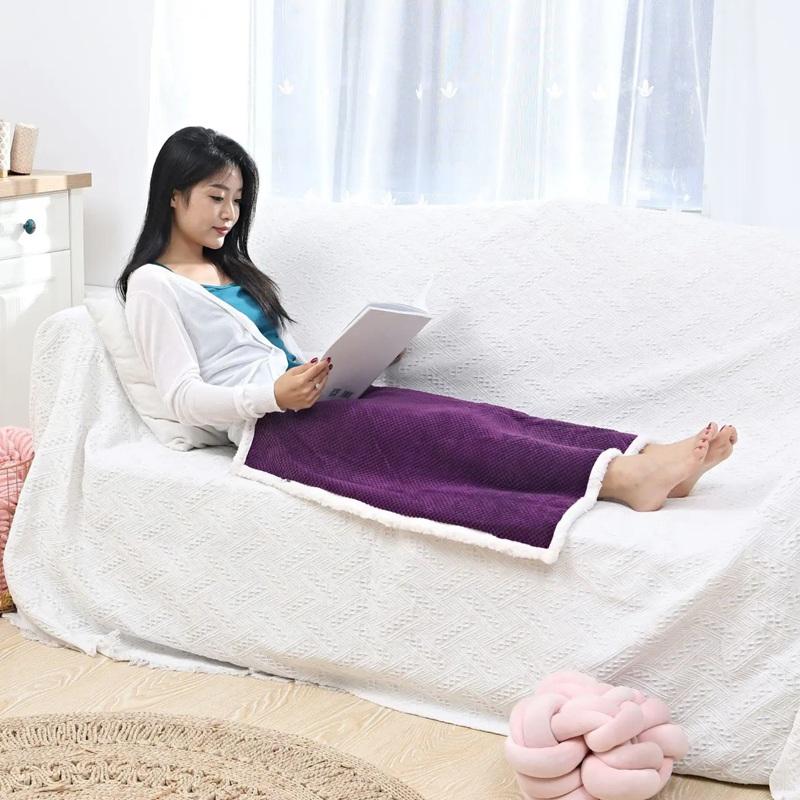 Knee Blanket Electric Heating Blanket Small Electric Heating Blanket Cover Blanket Warm Body Blanket Office Heating Blanket Winter Heating Supplies