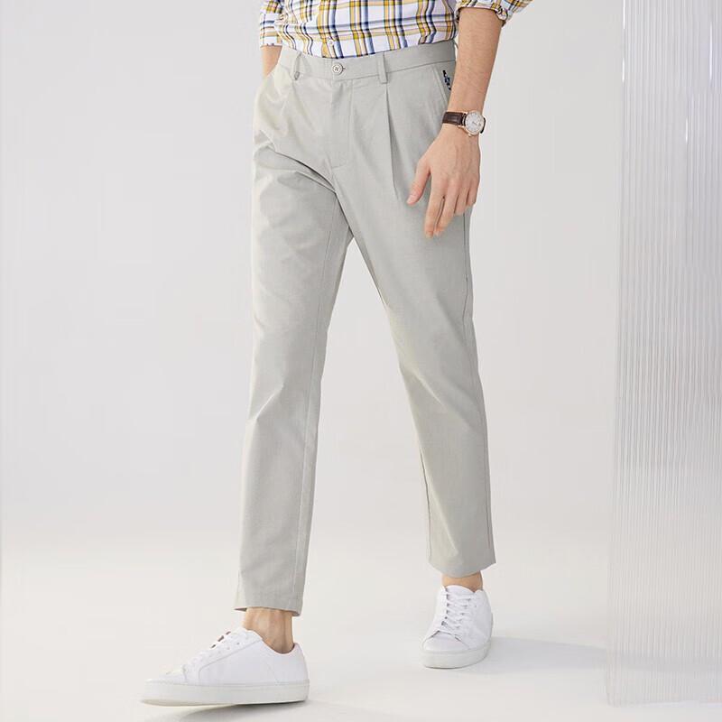 Navigare Men's Straight-Leg Business Casual Stretch Pants