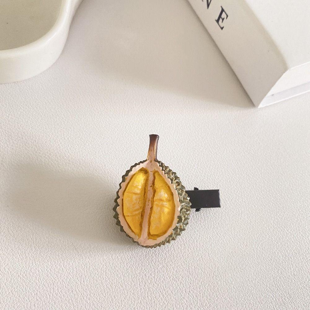 

Clip Durian Women Hair Accessories Korean Style Barrette Cute Side Clip Simulation Food Hairpin C-1pcs