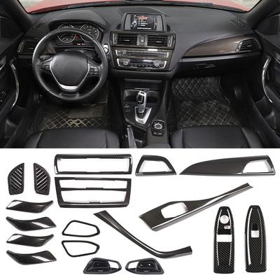 ABS Carbon Fiber Car Center Control Interior Decoration Sticker For BMW 1 2 Series F20 F21 F22 F23 2012-2018 Car Accessories
