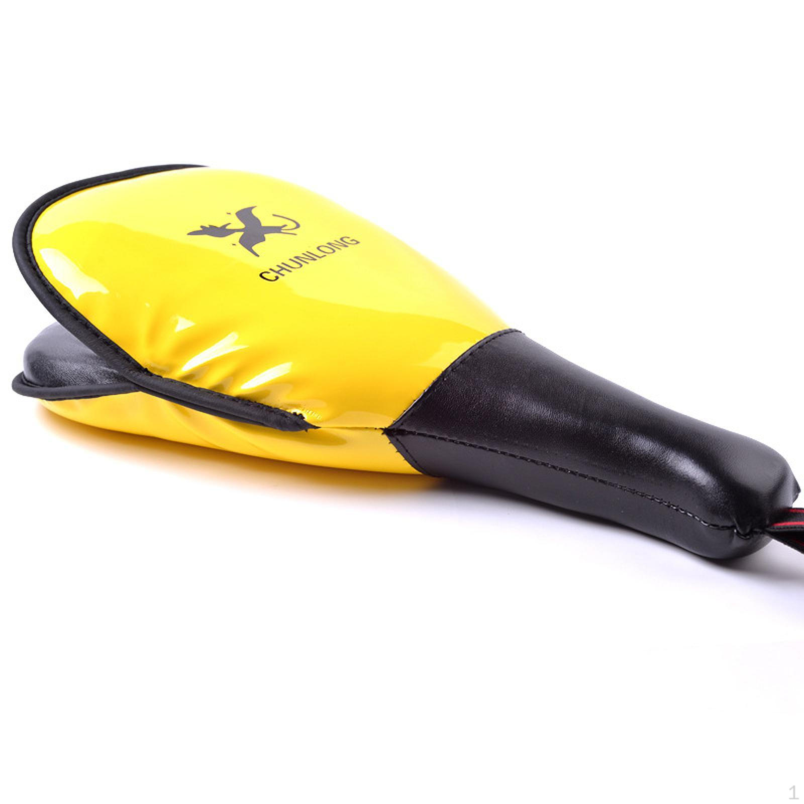 

Каратэ Пад для ударов ногами Мишень для ударов Легкий Портативный Весло для ударов Бокс Удар для жёлтый