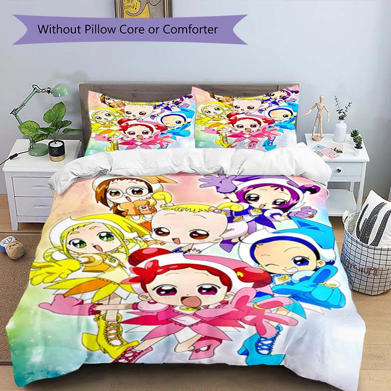 3pcs DoReMi1 Design Cover Set - HD Printed Bedding with 1 Cover and 2 Pillowcases - Perfect for Home and Dorm Decor