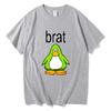 Brat Club Penguin T Shirt Unisex Charli XcX Brat and Its Completely Different But Also Still Brat TShirt Cute Cotton Tees Shirts