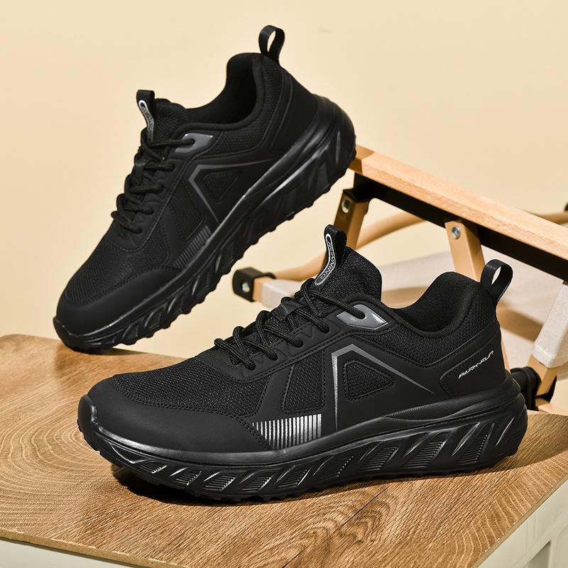 Autumn and winter new large size wide feet wide head sports shoes light cushioning soft sole fattening increase casual walking casual shoes