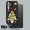 Christmas Tree Pattern Case For Samsung Galaxy S25 S24 Ultra S23 S22 Plus S21 FE A15 A16 A17 A26 A35 A36 A54 A55 A56 5G Lanyard Case Cover Funda