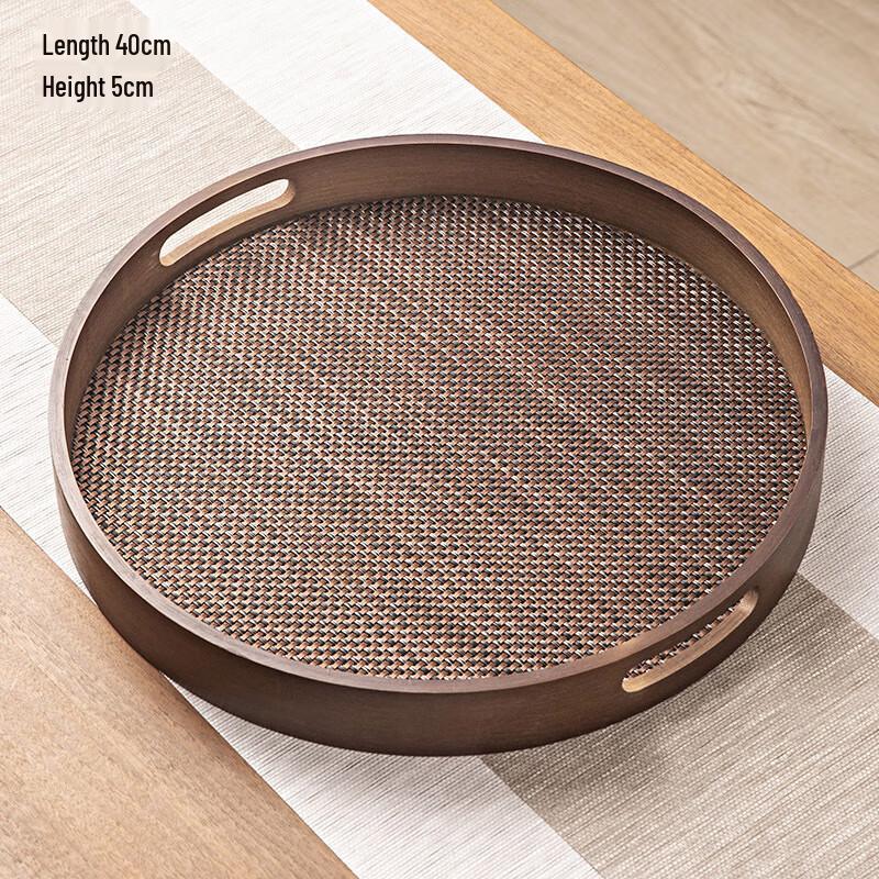 Qinkai Octagonal Bamboo Tea Tray