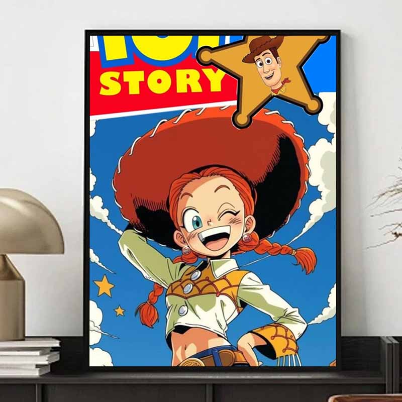 Disney 5D DIY Diamond Painting Toy Story Jessie Illustration Cartoon Full Diamond Mosaic Diamond Painting Art Wall Decoration Craft Set