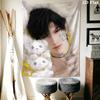 Zayne Wall Tapestry Aesthetic Wall Hanging Printed Fabric Blanket Decorative Tapestries for Bedroom Living Room Home Decor