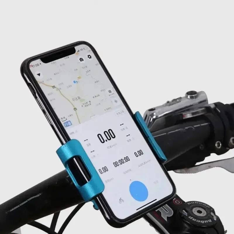 Bicycle Phone Holder 360 Rotate Metal  Aluminum Alloy Anti-slip Bracket Support GPS Clip Bike Motorcycle Phone Stand for iPhone