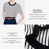Navigare Women's Striped Knit Short Sleeve Top