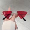 Vintage Triangle Sunglasses  New In Retro Metal Rim Outdoor Casual Shades Women Luxury Brand Design Decor Sun Glasses