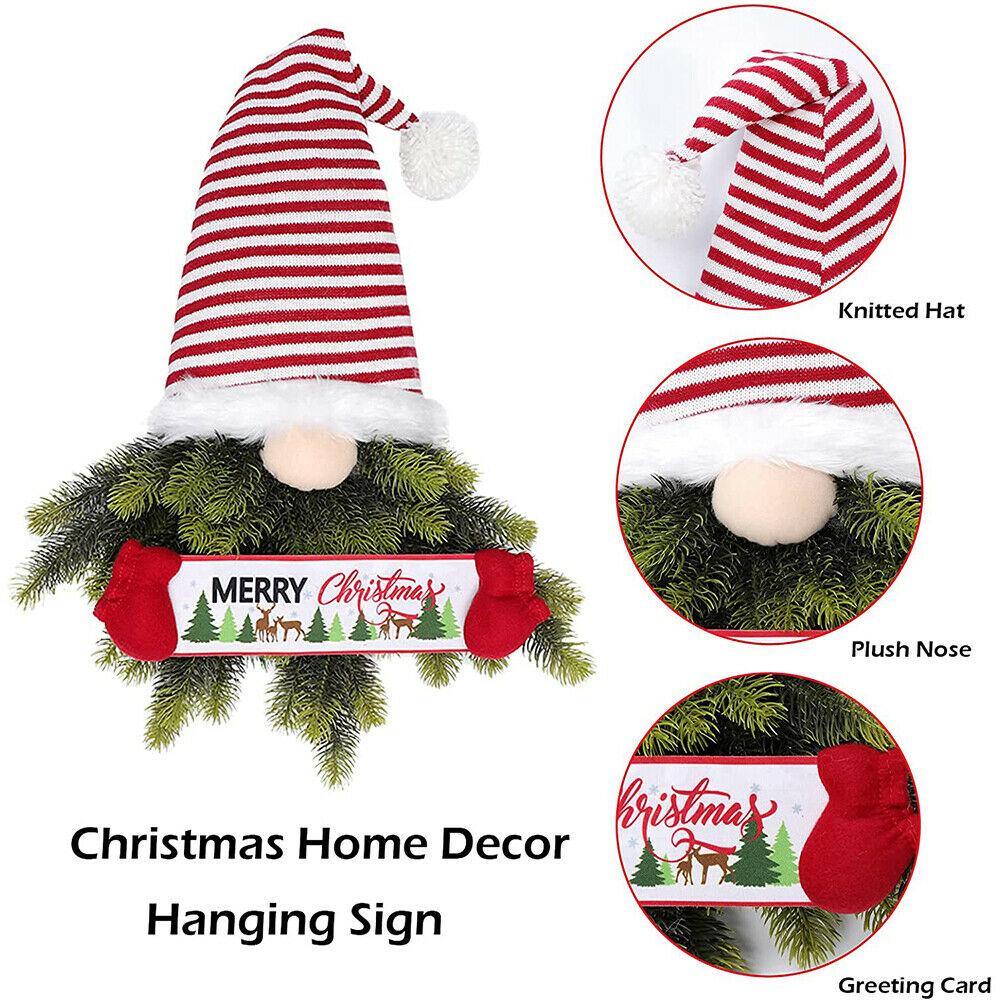 Christmas Party Decorations Home Indoor Door Wreath Hangers Outdoor Gnomes Plush Dolls Garland