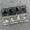 One Life Live It Camping Outdoor Enthusiast Car Sticker Wild Survival Quadruple Decal For Vehicle Auto Window Tail Body