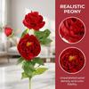 Real Touch Artificial Peony Flower Handmade Faux Peony Branch Vase Decor Fake Flower  Teacher's Day