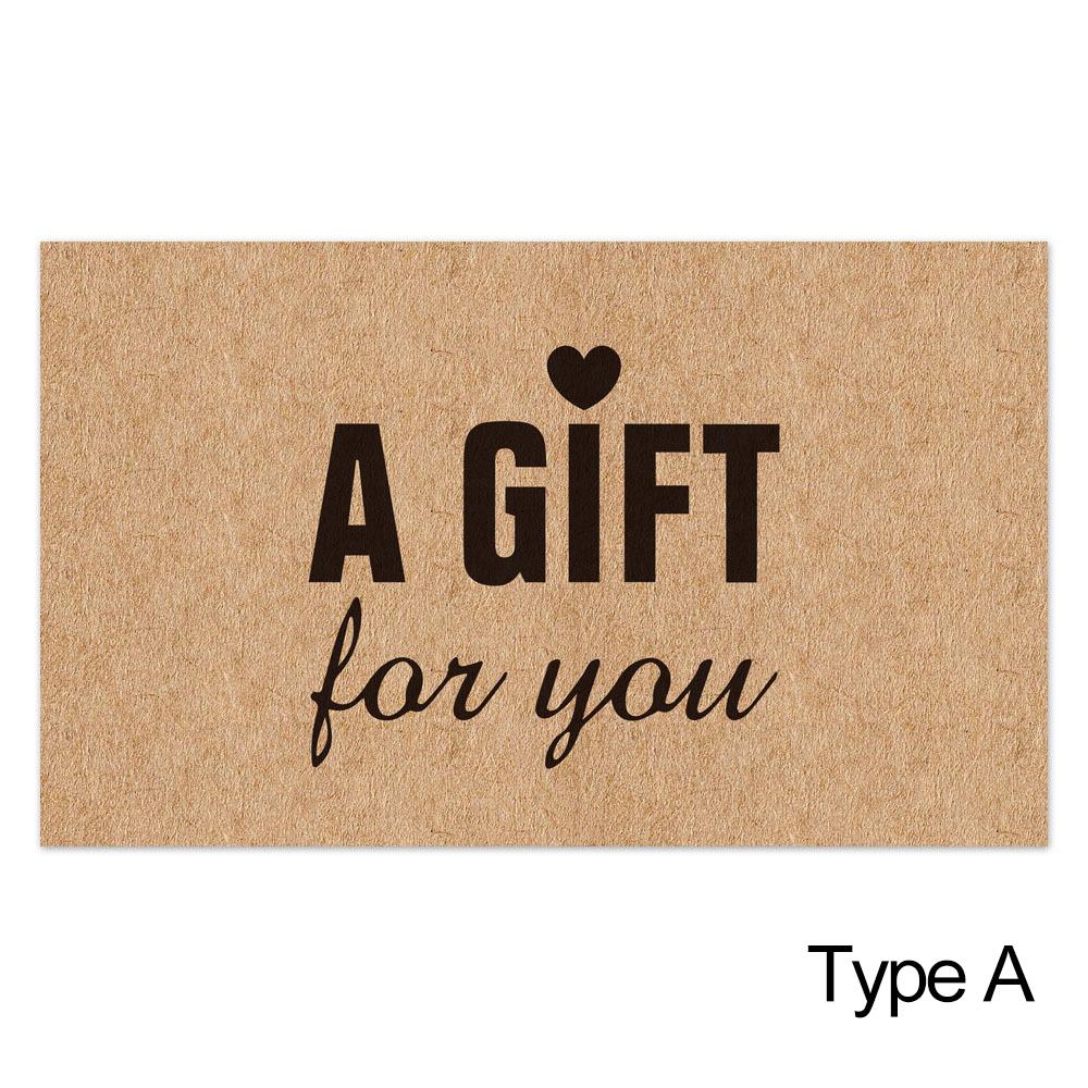 

Ручная работа Онлайн-розница Поздравительные открытки Благодарственные наклейки Картонная бирка Подарок для тебя Крафт-бумага Type A