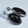 138.05 Carat Oval Cut Black Onyx Pendant Healing Stone 925 Silver Gemstone AR-1696-S