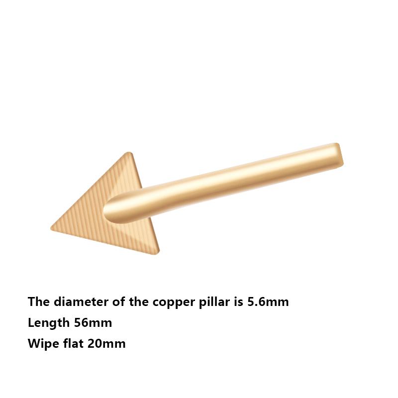 Set 3 buc Vârfuri pentru ciocan de lipit Cupru Cap triunghiular de netezire Vârfuri de schimb pentru 80 wați Instrument de reparare sudor plastic