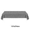 Checkered Race Car Party Tablecloths Black White Checkered Flag Tablecloth Racetrack Tablecover Racing Birthday Party Supplies