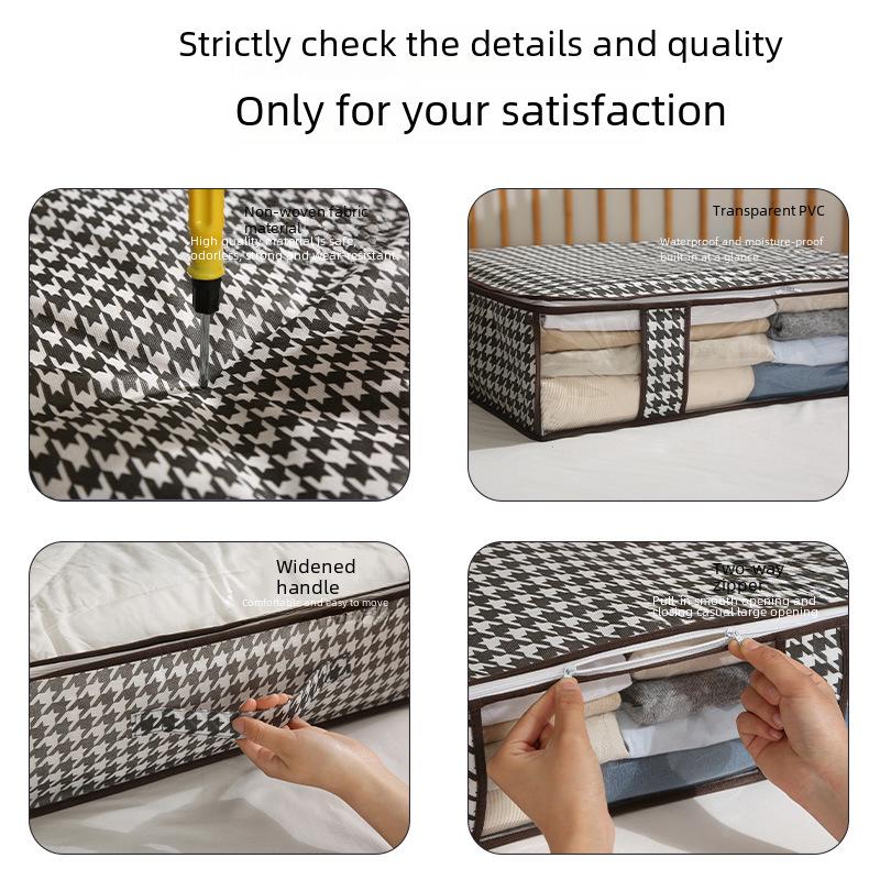 Faltbare Unterbett-Aufbewahrungsbox: Staubdichte Tasche für Kleidung, Steppdecken und Spielzeug
