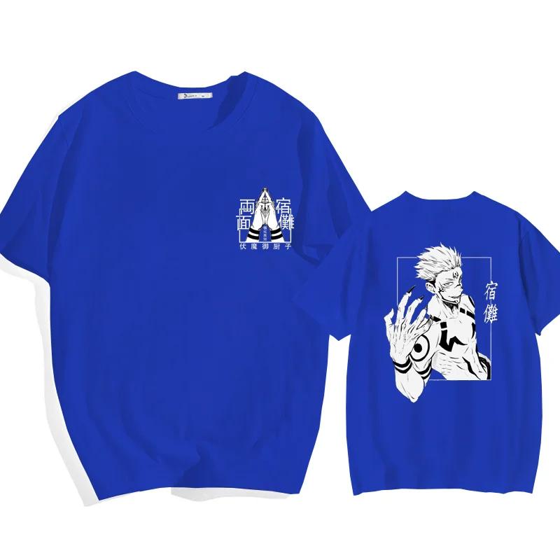 New Anime Ryomen Sukuna Field Expand T-Shirt Street Cool Ryomen Sukuna Printed T-Shirt Shirt Summer Punk Harajuku T-Shirt Top
