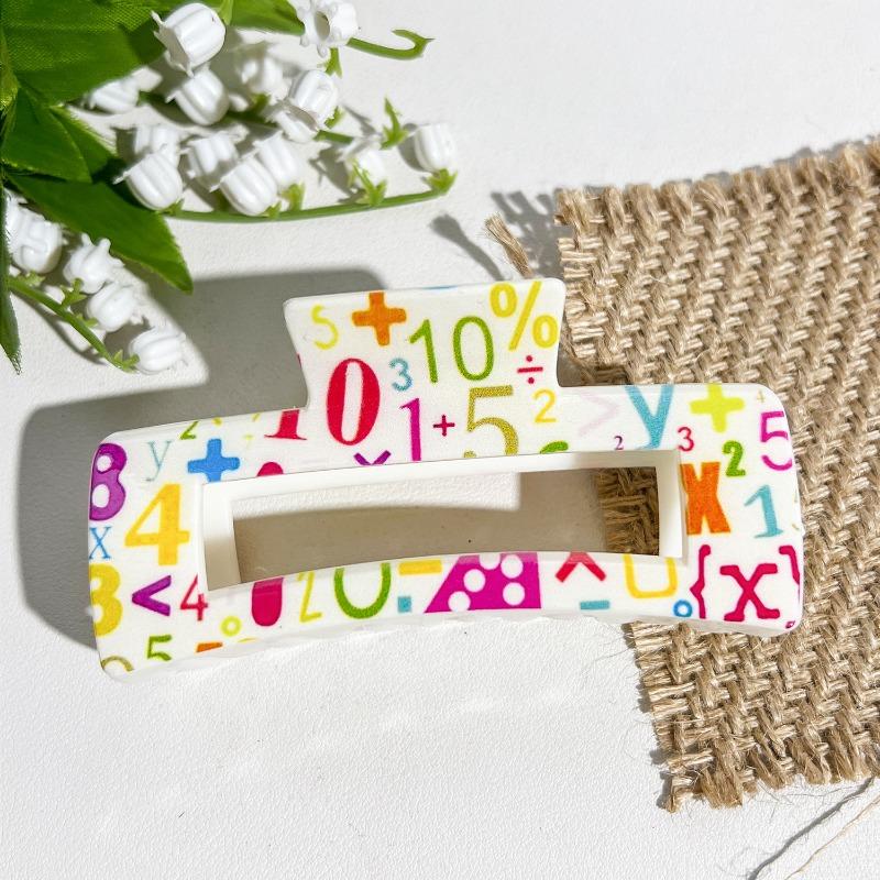 Uv-printed Square Gripper Sweet Fruit Print UpdoShark ClipHair Clip Hair Accessory