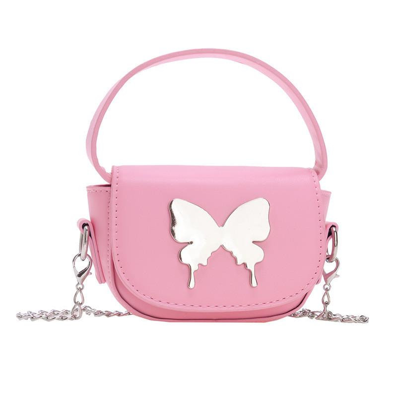 Trendy Butterfly Kids Crossbody Bag Breathable Pu Material For Everyday Use