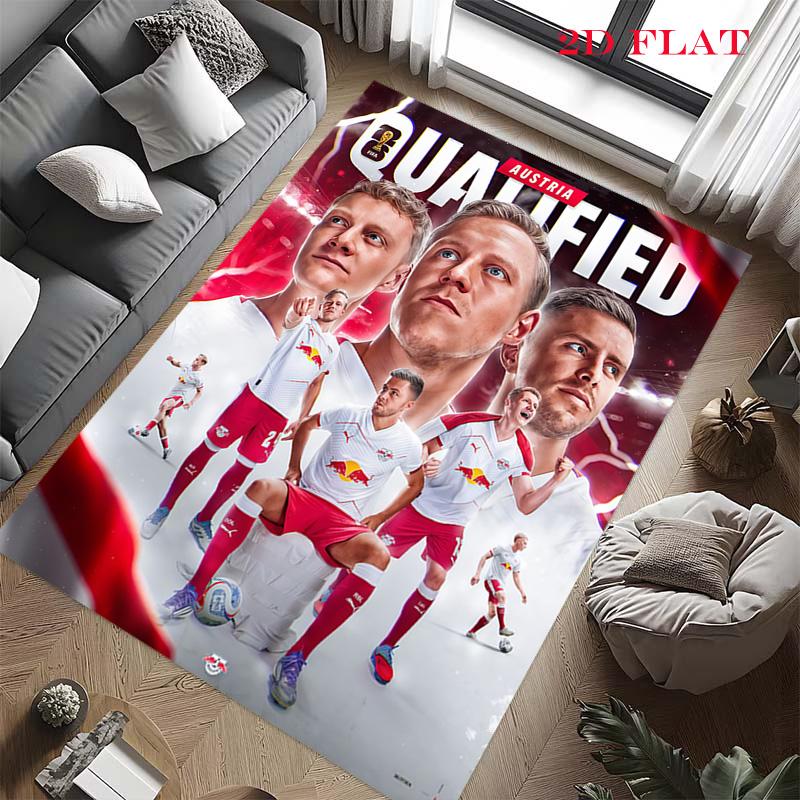Tappeto RB Leipzig per Soggiorno Camera da Letto Casa Decorazione Divano, Tappetino Antiscivolo per Giochi Bambini