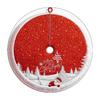 Christmas Tree Skirt with 2D Embroidery and Digital Print for Festive Holiday Decoration