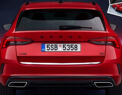 Skoda Octavia IV kombi 2020+ Krom baklucka - Accent baklucka - Premium bil bakre detalj - Shine Enhancer