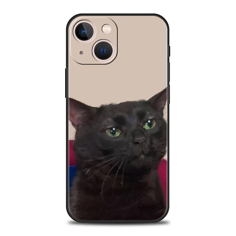 Funny Animal Cat Phone Case For iPhone 17 Air 16 Plus 13 15 14 12 11 Pro MAX 7 8 SE Soft TPU Shockproof Cover Funda
