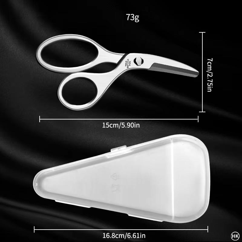 Food Grade Stainless Steel Baby Food Scissors Detachable Designed for Babies Cut Noodles Meats Fruits Veggies Safe Feeding