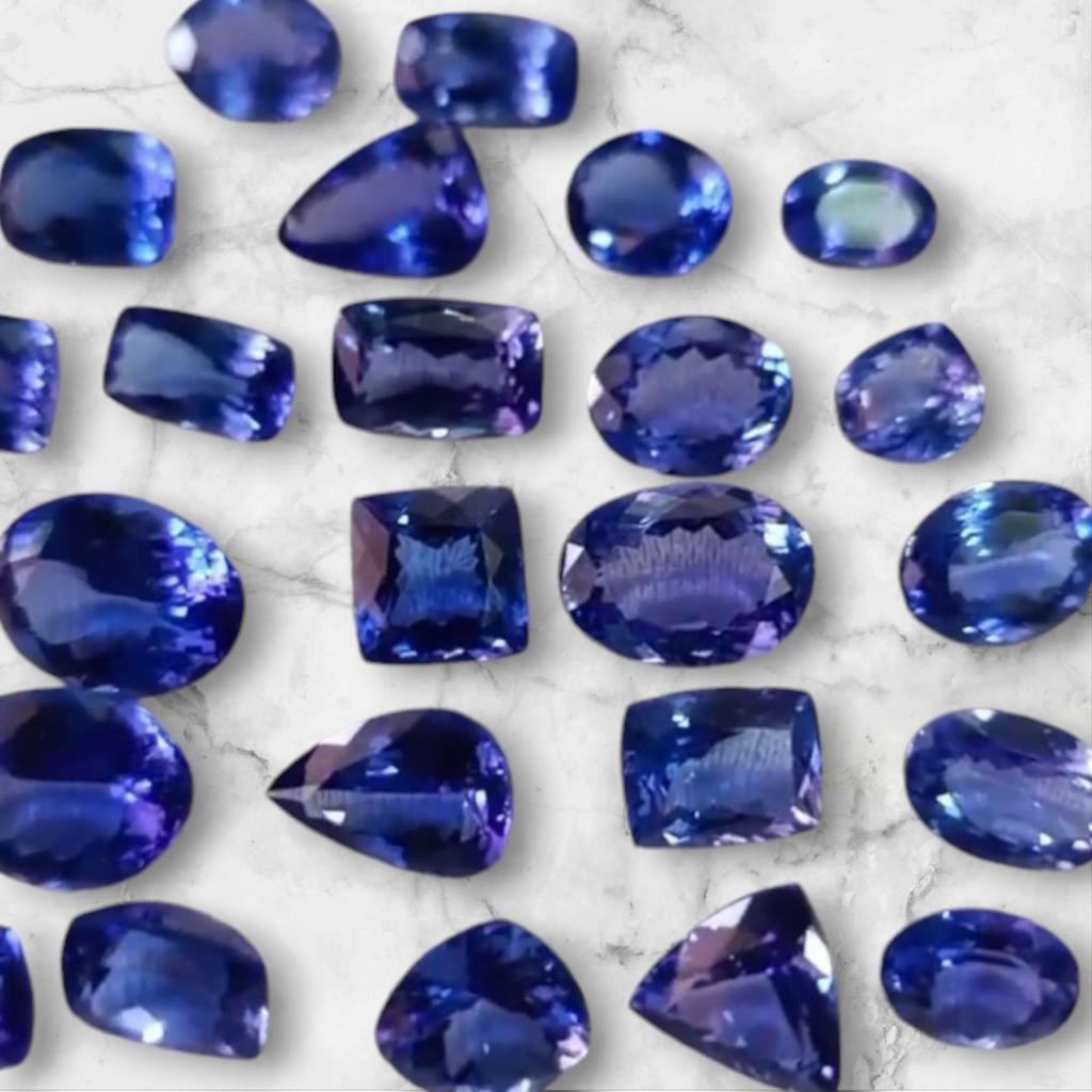 AA+ Quality Natural Tanzanite Gemstone, Loose Tanzanite Stone, Mix Shape Loose Gemstone, Tanzanite Lot, Natural Gemstone Lot.
