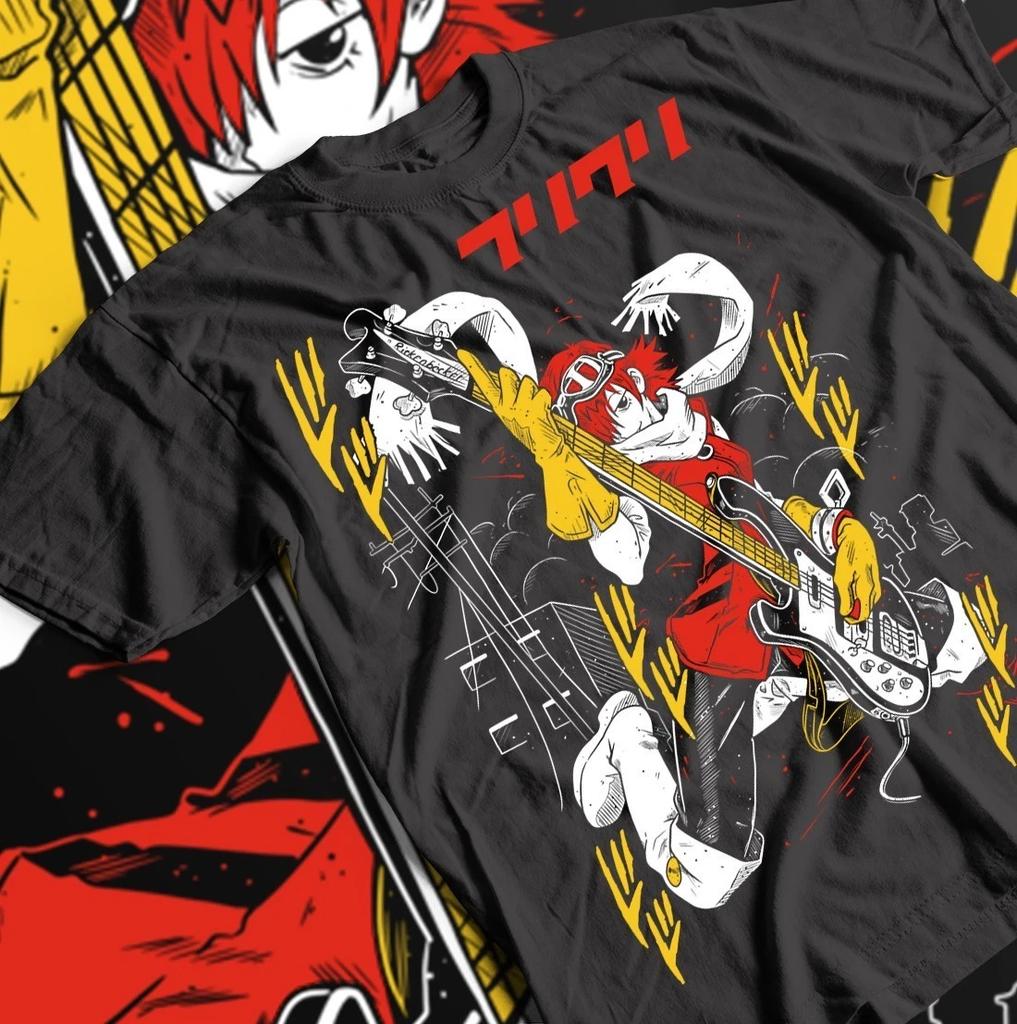Haruko Haruhara Shirt - Anime FLCL Tshirt, Unisex Tee, Fooly Cooly Clothing,