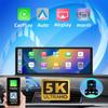 5K Dash Cam with 11.3-inch Screen: CarPlay, Android Auto, Screen Mirroring, 1080P Reversing, Bluetooth Compatible.