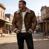 Men's Retro Lapel Multi-pocket Jacket - 2025 Autumn/Winter European and American Style