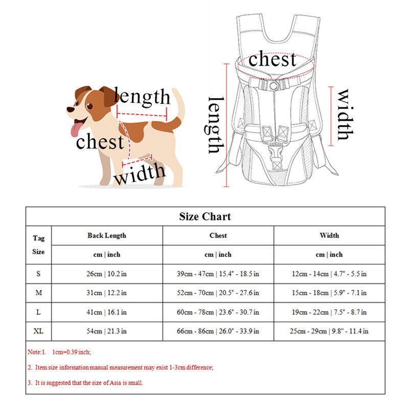Haustier Fronttrage Rucksäcke Verstellbar Freihändig Hund Rucksack Für Kleine Mittlere Hunde Atmungsaktiv Katzen Outdoor Reise Trage Taschen