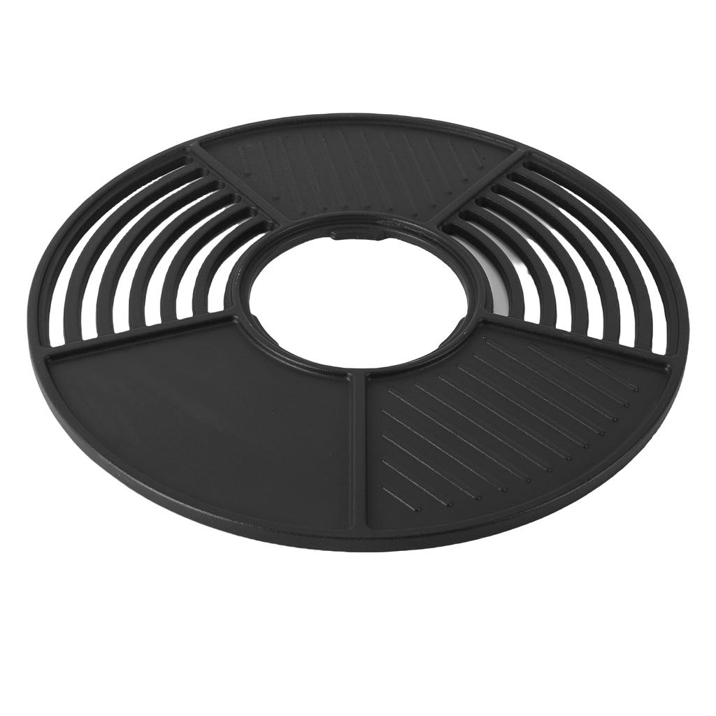 Grt Cast Iron   Grill, 42cm Non Stick Coated Round Cooking Grill for Outdoor Party Gathering Grills