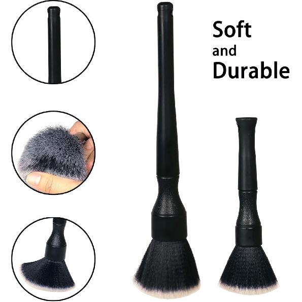 Ultra-Soft Car Detailing Brush Set, Scratch-Free Cleaning Brushes For Interior And Exterior, Air Vents, Dashboard, Wheels, Engine Bay, And Leather
