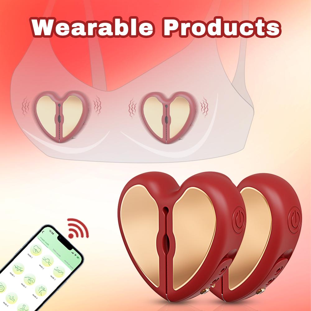 Adult Toys Nipple Vibrator Masturbation Tools for Women Nipple Toy Vibration APP Control Breast Stimulator Vibrator Sex Toys 18+