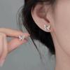S925 Sterling Silver Butterfly Stud Earrings: Elegant, High-Class Design for Women, 2023 Summer Collection