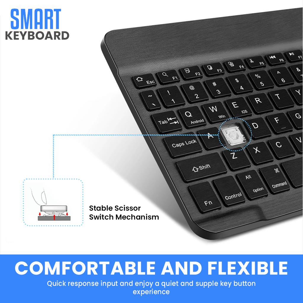 Universal Wireless Keyboard Rechargeable Keyboard for ipad bluetooth Keyboard for ipad 10th Generation