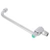 Copper Alloy Silver Wall‑Mounted 360 Degree Rotating Faucet Semi‑Automatic Kitchen Water Tap(25cm )