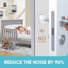 Door Knob Wall Shield Clear Soft Rubber Door Stopper Door Handle Bumper Mute Stickers Wall Protector Muffler Pad Protective Plug