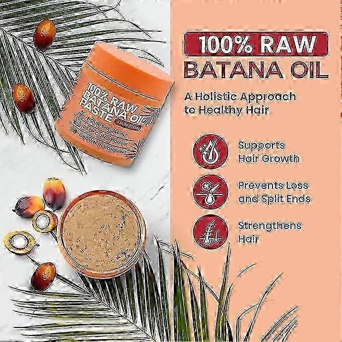 Raw Batana Oil for Hair Growth - 100% Pure, Organic Batana from Honduras for Thick and Strong Natural Hair - Scalp Mask for Men & Wome