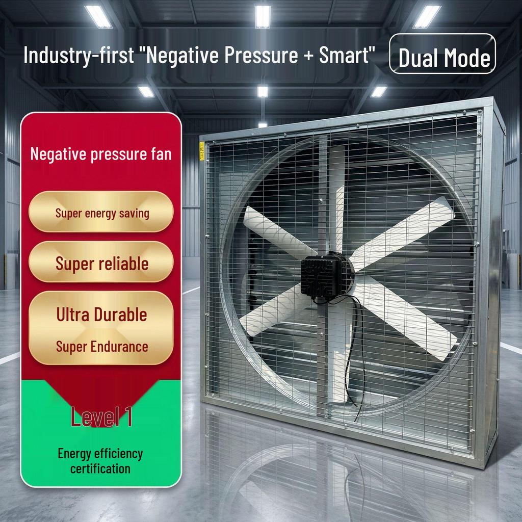 High-Power Silent Ventilation Fan with Permanent Magnet for Farm and Industrial Use