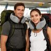 DITSONEO Memory Foam Travel Neck Pillow for Airplanes, Adjustable Portable Neck Pillow for Traveling, Car Rides, Plane Sleeping, Navy